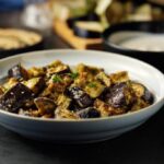 Eggplant Chickpea Salad