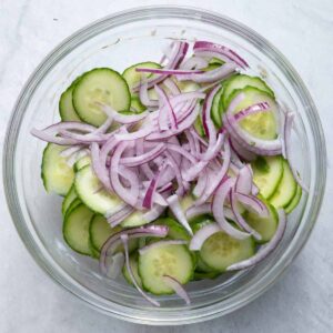 Cucumbers pieces