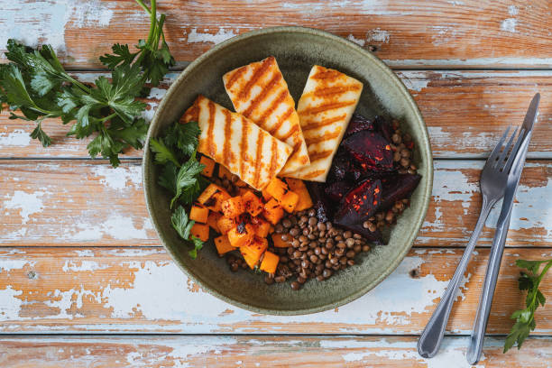 Grilled Halloumi Salad
