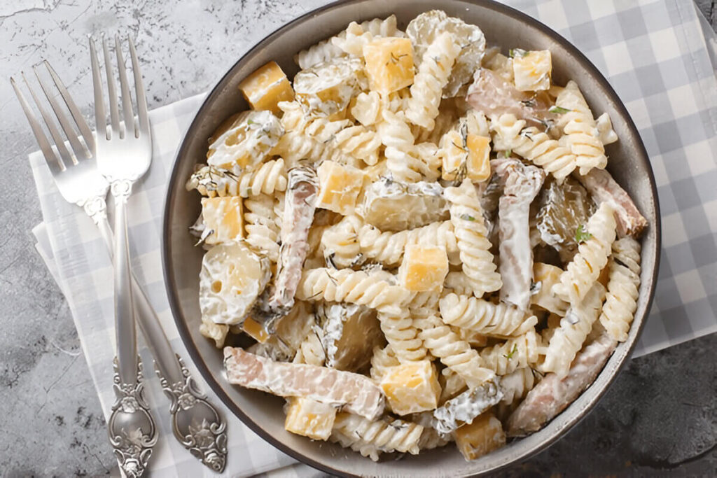 Dill Pickle Pasta Salad